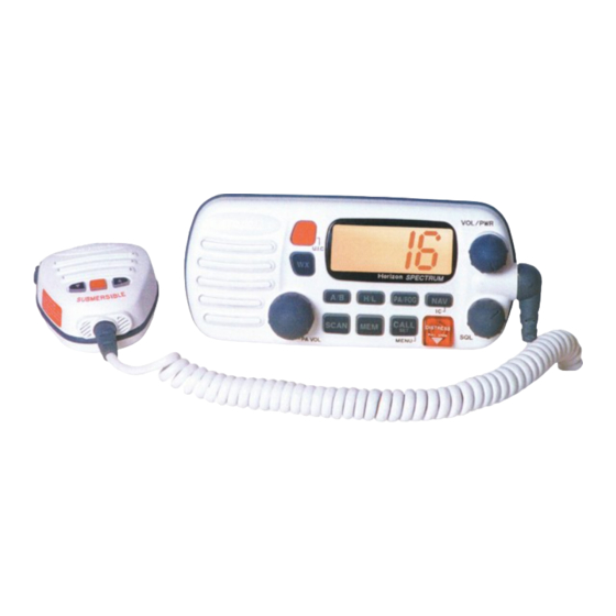 Standard Horizon SPECTRUM GX2350S Owner's Manual