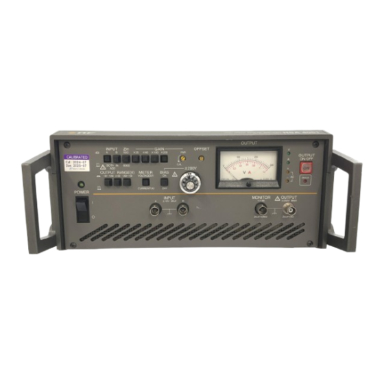 NF HSA4012 Operation Manual
