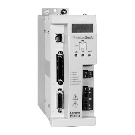 LENZE AC TECH MOTIONVIEW ONBOARD POSITIONSERVO REFERENCE
