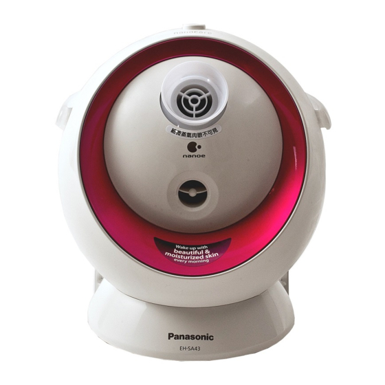Panasonic Nanoe EH‑SA43 Manual