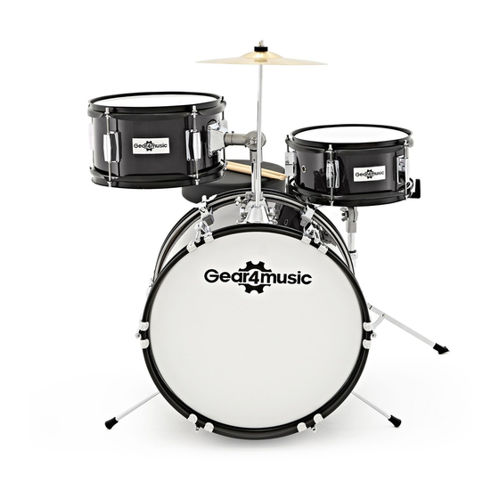 GEAR4MUSIC JUNIOR 3 PIECE DRUM KIT SETUP MANUAL Pdf Download ManualsLib