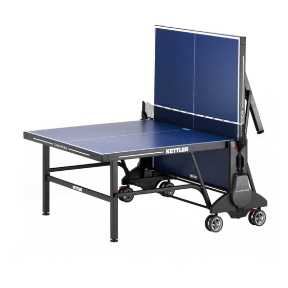 KETTLER URBAN PONG ASSEMBLY INSTRUCTIONS MANUAL Pdf Download ManualsLib