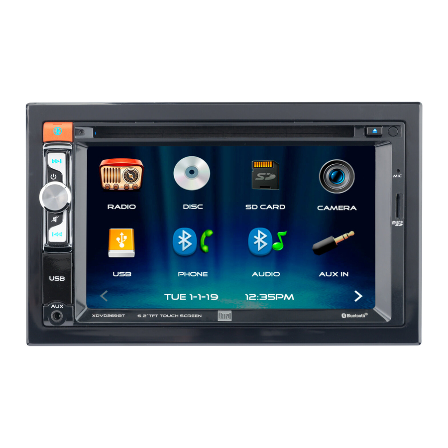 DUAL XDVD269BT INSTALLATION & OWNER'S MANUAL Pdf Download | ManualsLib