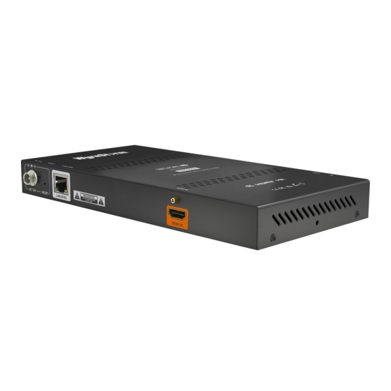 Wyrestorm NHD-400-E-TX Quick Start Manual
