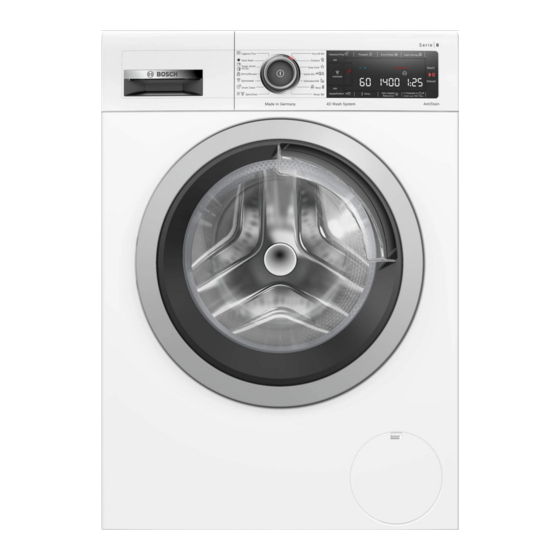 Bosch WAV28M00BY Washing Machine Manuals