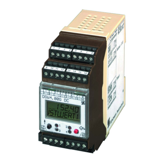 Schuhmann DGW 4.00 G Manual