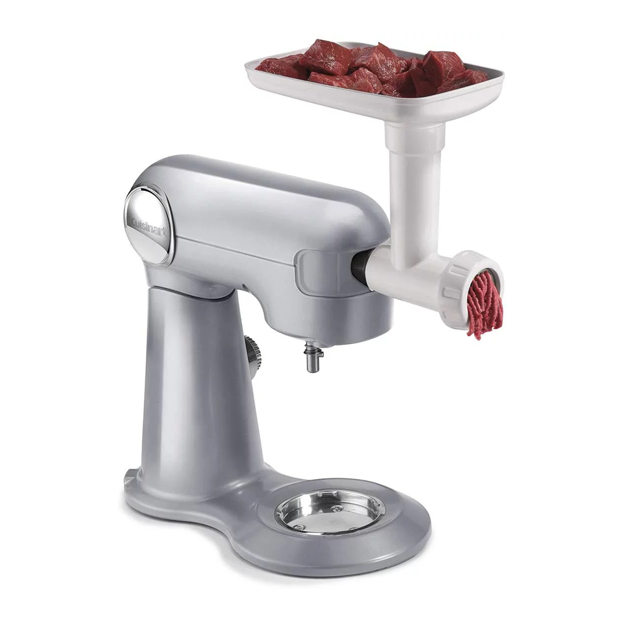 Cuisinart MG-50 - Meat Grinder Attachment Manual