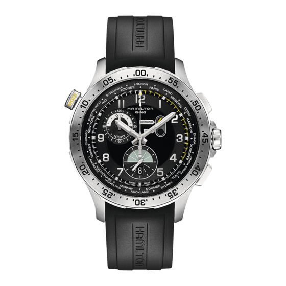 Hamilton KHAKI CHRONO WORLDTIMER Instruction Manual