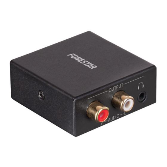 FONESTAR FO-38DAH Quick Start Manual