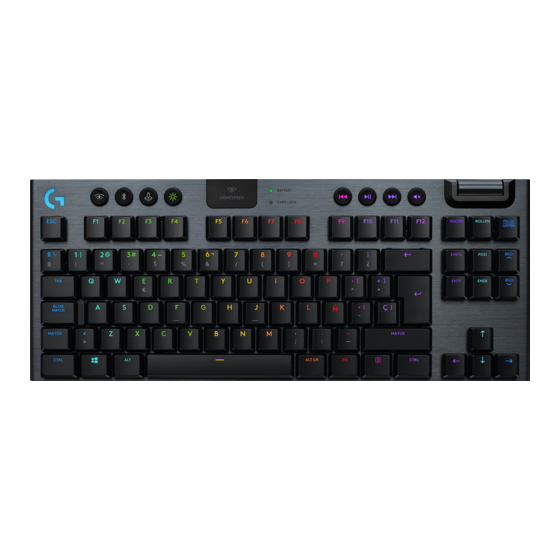 LOGITECH LIGHTSPEED G915 TKL MANUAL Pdf Download | ManualsLib