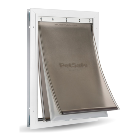 PETSAFE EXTREME WEATHER ALUMINUM PET DOOR INSTALLATION MANUAL Pdf