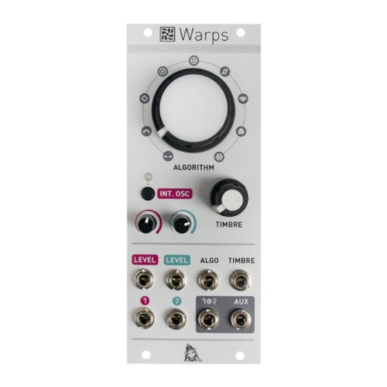 MUTABLE INSTRUMENTS WARPS USER MANUAL Pdf Download | ManualsLib