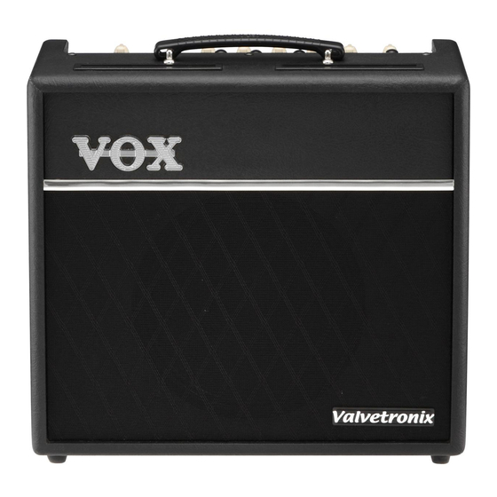 VOX AMPLIFICATION VT40+ SERVICE MANUAL Pdf Download | ManualsLib