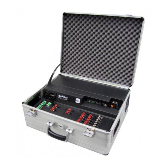 IBA MBOX MANUAL Pdf Download ManualsLib