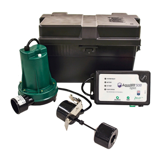 ZOELLER AQUANOT 508 SPIN INSTALLATION INSTRUCTIONS MANUAL Pdf Download