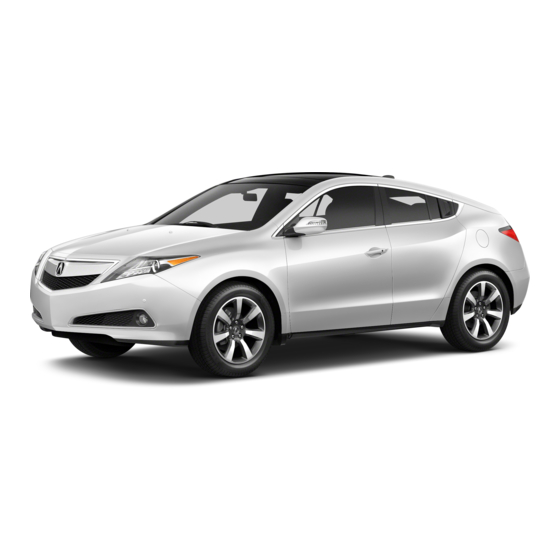 ACURA ZDX 2013 ONLINE REFERENCE OWNER'S MANUAL Pdf Download ManualsLib