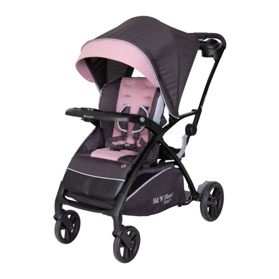 Sit and stand sales double stroller manual