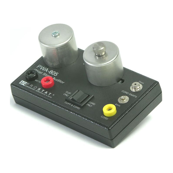 Prostat PWA-805 User Manual