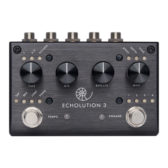 pigtronix ECHOLUTION 3 User Manual