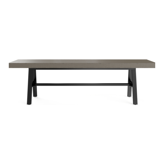 BROSA Smeaton Outdoor Dining Bench Assembly Manual