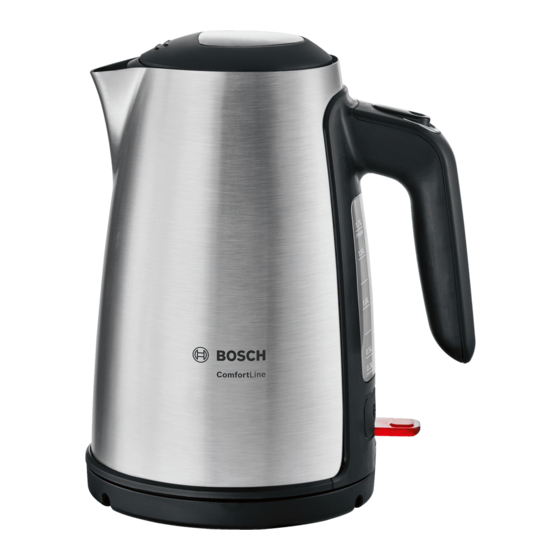 Bosch TWK6A813 Instruction Manual