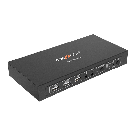 BZB Gear BG-UHD-KVM21A Quick Installation Manual