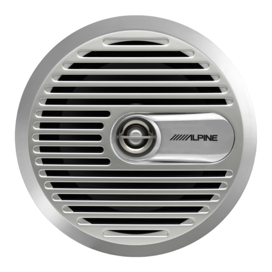 Alpine SPS-M600 - Type-S Car Speaker Installation Manual