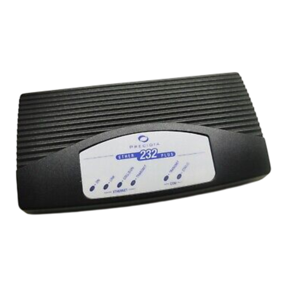 Precidia Ether232Plus User Manual