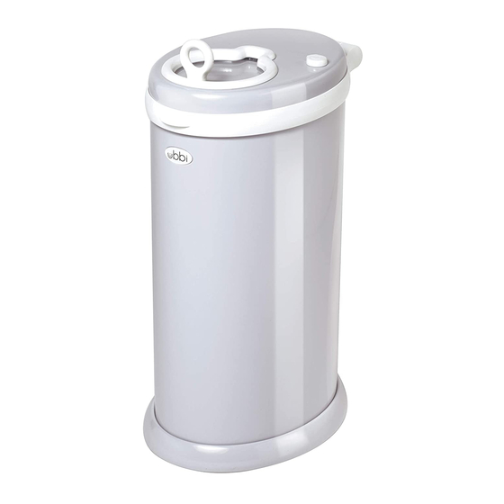 ubbi Steel diaper pail Instructions And Care