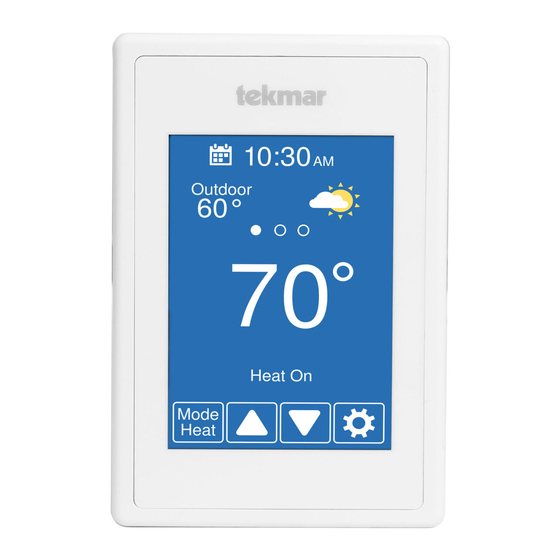 WATTS TEKMAR WIFI THERMOSTAT 561 INSTALLATION MANUAL Pdf Download