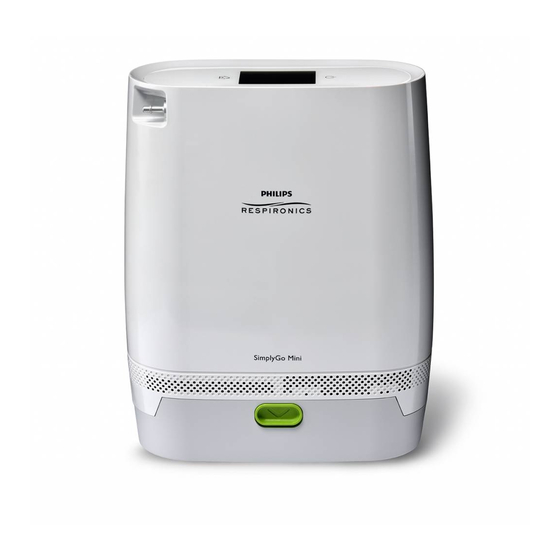 PHILIPS RESPIRONICS SIMPLYGO MINI MANUAL Pdf Download ManualsLib