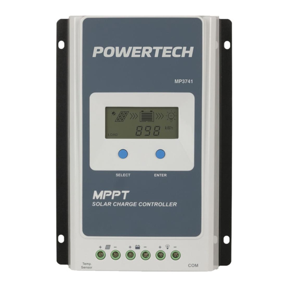 Parameters Setting Powertech Mp3741 User Manual Page 16 Manualslib