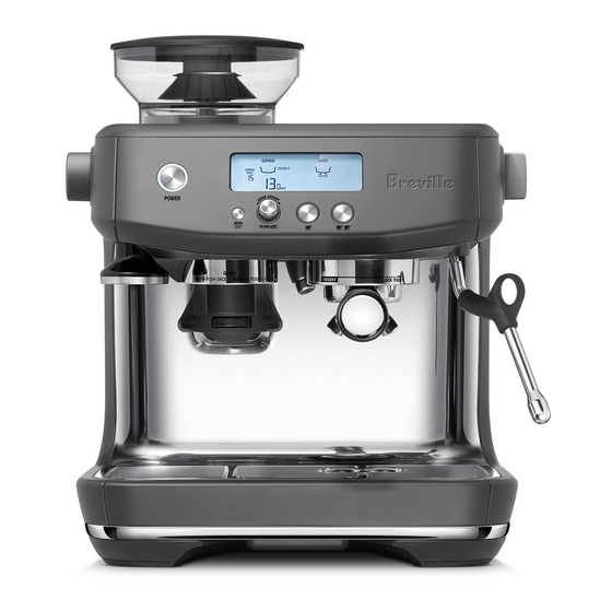 BREVILLE THE BARISTA PRO BES878 INSTRUCTION BOOK Pdf Download ManualsLib