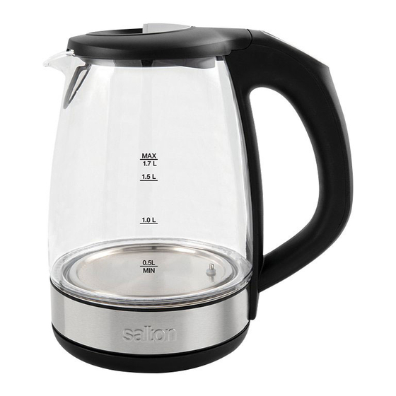 salton glass kettle troubleshooting