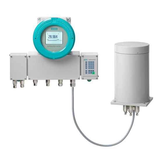 Siemens SIPROCESS GA700 Quick Start Manual