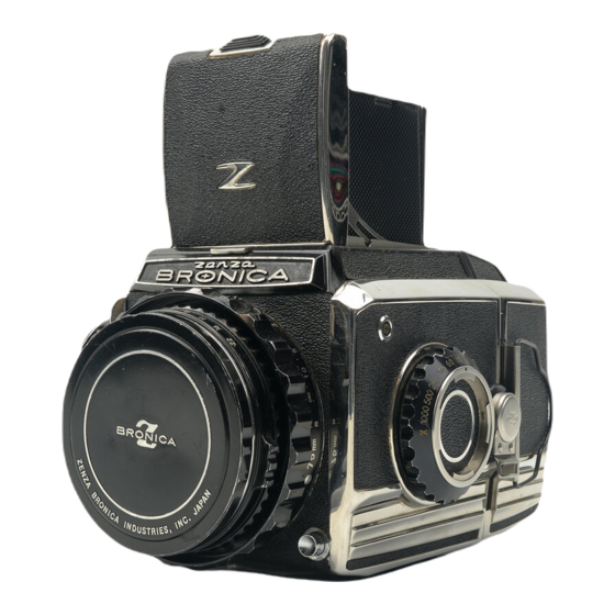 Appareil Photo Zenza Bronica S2A (dernier Modèle) – Moyen Format 6x6 – Noir