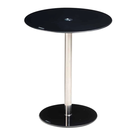 ARGOS HOME HYGENA MATRIX ROUND GLASS LAMP TABLE ASSEMBLY INSTRUCTIONS