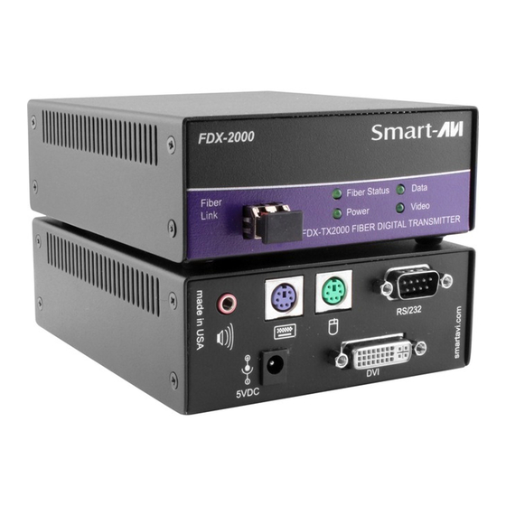 SMART-AVI FDX-2000 Quick Start Manual