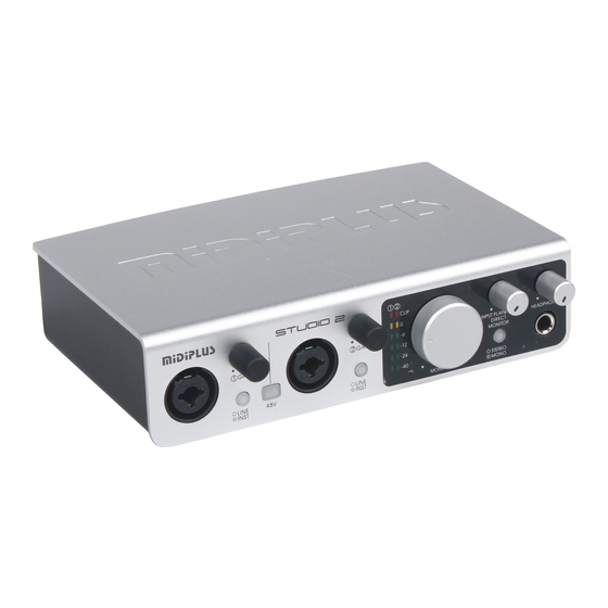 midiplus STUDIO 2 Quick Start Manual