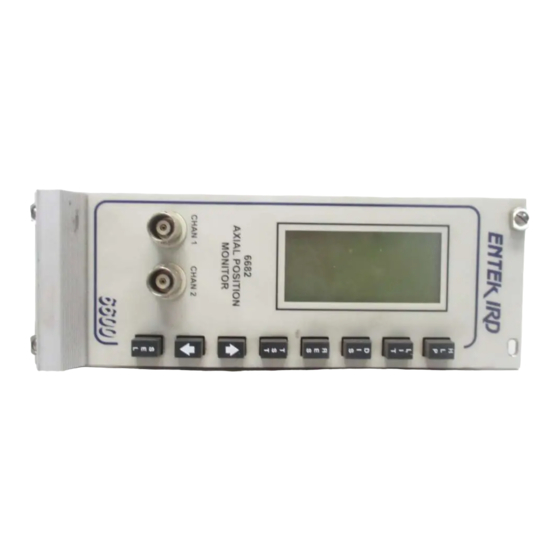 Entek IRD 6687 Manual