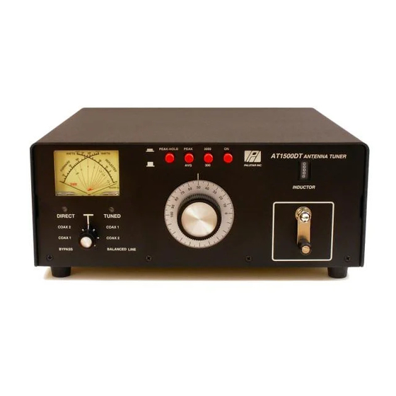 Palstar AT1500DT Owner's Manual