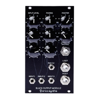 Erica Synths BLACK Quick Start Manual