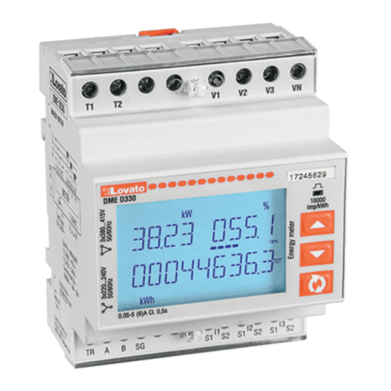 LOVATO ELECTRIC DME D330MID Instruction Manual