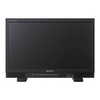 Sony TRIMASTER PVM-X2400 Operating Instructions Manual