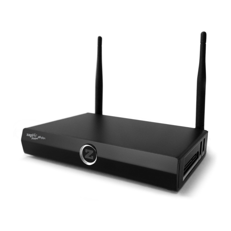 DTS Zappiti Player 4K Mini Quick Start Manual