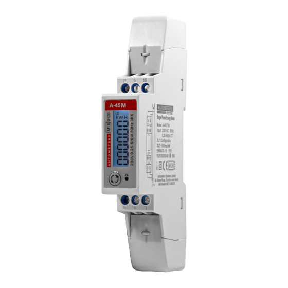 Autometers Systems A-45 Series Quick Start Manual