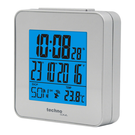 Techno Line WT268 Alarm Clock Manuals