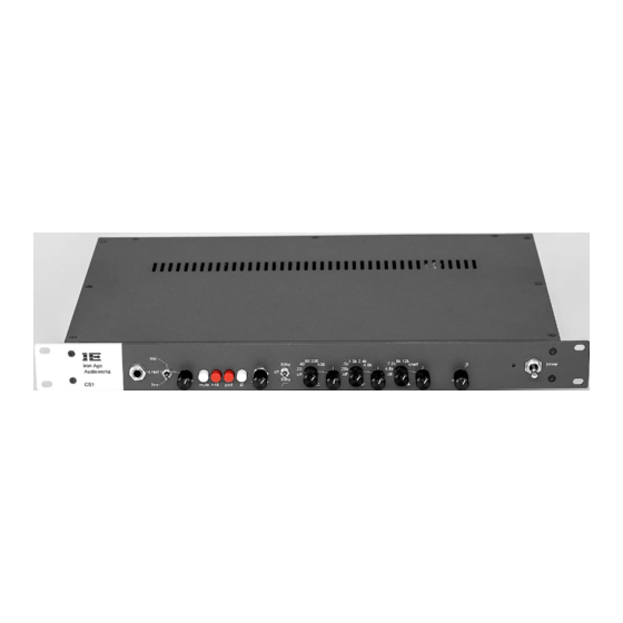 Iron Age Audioworks Channel Strip CS1 Manuals