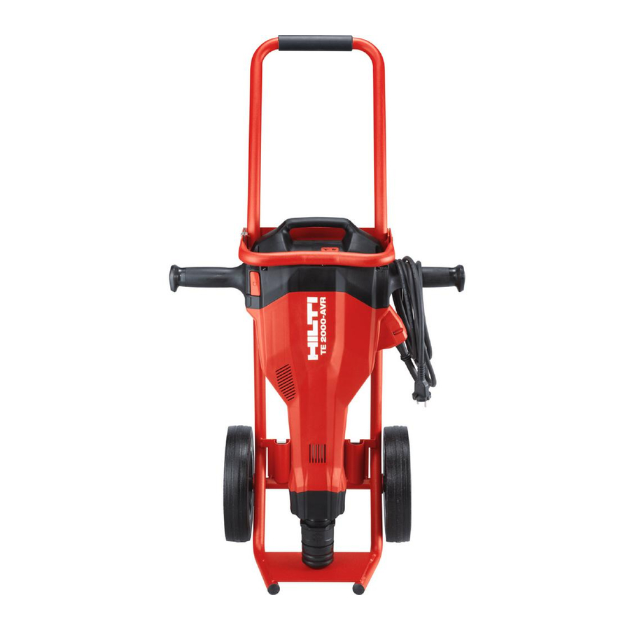 Hilti TE 2000-AVR - Electric Breaker Manual