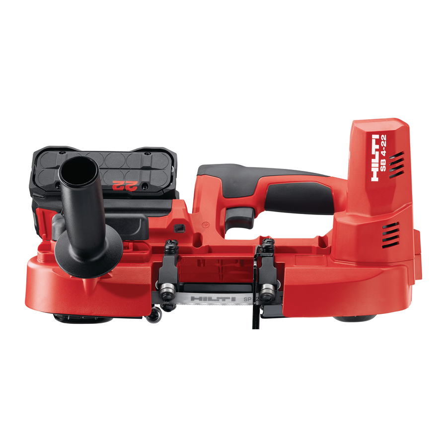 HILTI Nuron SB 4-22 - Portable Band Saw Manual